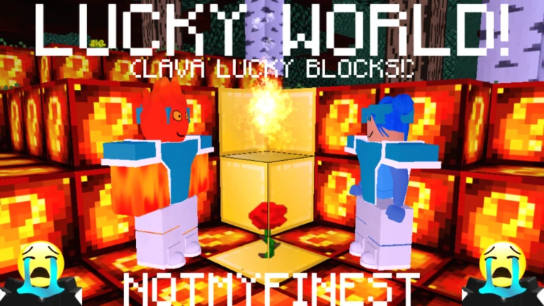 Lucky World! (LAVA LUCKY BLOCKS) | ROBLOX