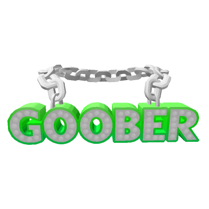 GOOBER Chain (Green/Silver) | Roblox Item - Rolimon's