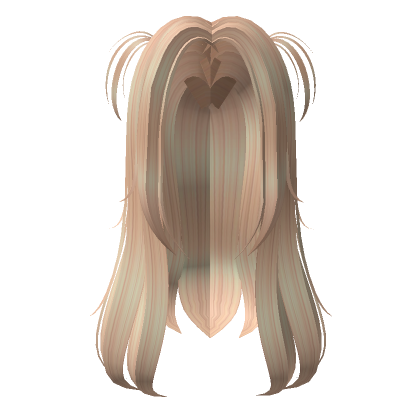 Straight blonde hair w/ pigtails | Roblox Item - Rolimon's