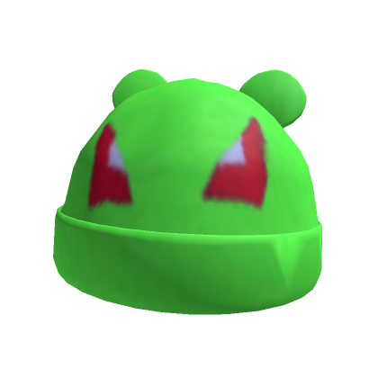 Roblox Item Y2K Angry Neon Green Beanie Gangster