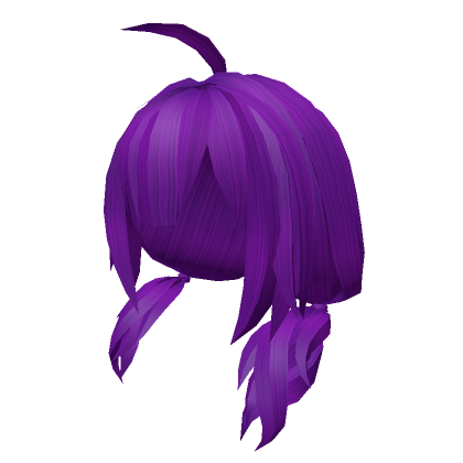 Roblox Item [3.0] Purple Undone Pigtails Hair