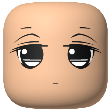 (Colorable) Tired Anime Face Mask | Roblox Item - Rolimon's