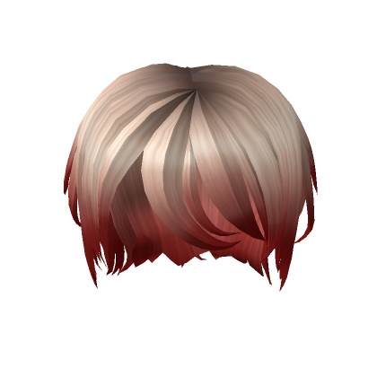 Short Messy Cut - Blonde Red Ombre | Roblox Item - Rolimon'S