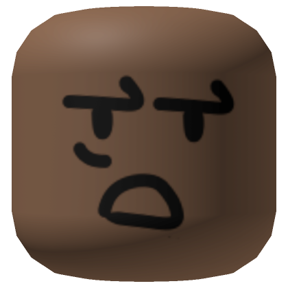 Drained Face (Brown) | Roblox Item - Rolimon's