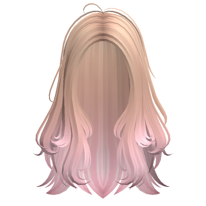Natural Messy Layered Anime Hair Blonde to Pink