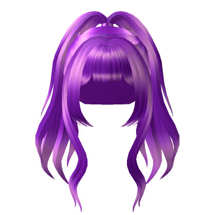 Roblox Item Purple High Anime Ponytail