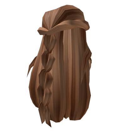 Roblox Item High Elf Styled Back Braid in Light Brown