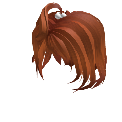 Roblox Item Orange short hair w/ cute ponytail