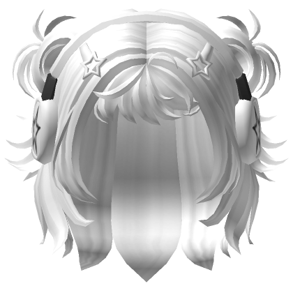 Black to White Fluffy Messy Cool Boy Hair's Code & Price - RblxTrade