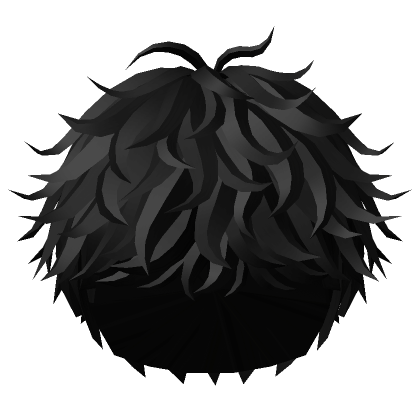 Big Messy Anime Boy Hair Black | Roblox Item - Rolimon's