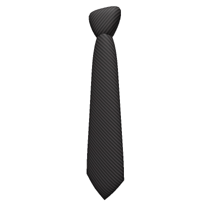 Roblox Item Pinstripe Tie - Black
