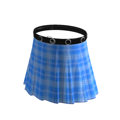 Blue plaid skirt roblox on sale