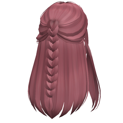 Side Braid Hair(Dark Pink)