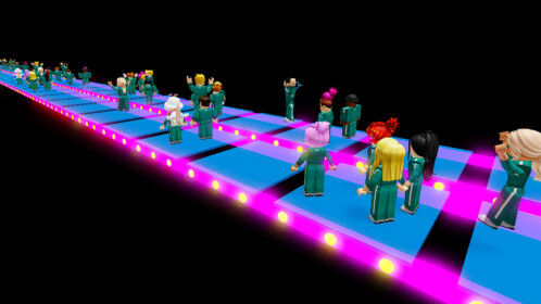 เกมปลาหมึกที่เป็นไปไม่ได้! (สะพานแก้ว Obby) - Roblox