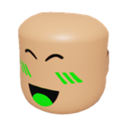 Super Super Happy Face Mask Nougat [ Green ] - Roblox
