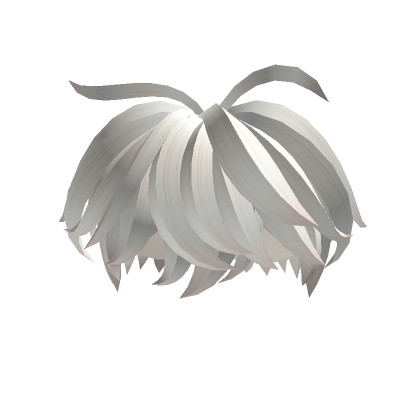 Emo Anime Hair (white) - Roblox