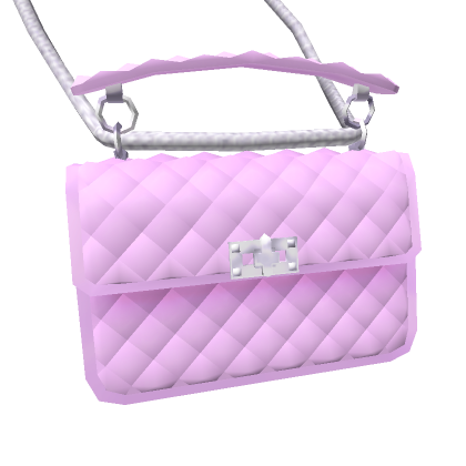 Roblox Item Pink & Silver Deluxe Handbag