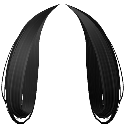 Black hair extensions roblox discount
