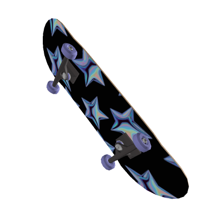 Roblox Item Skateboard Y2K Purple Stars [3.0]