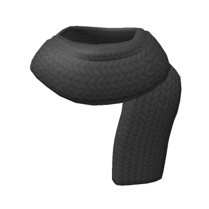 Roblox Item Black Knit Scarf (3.0)
