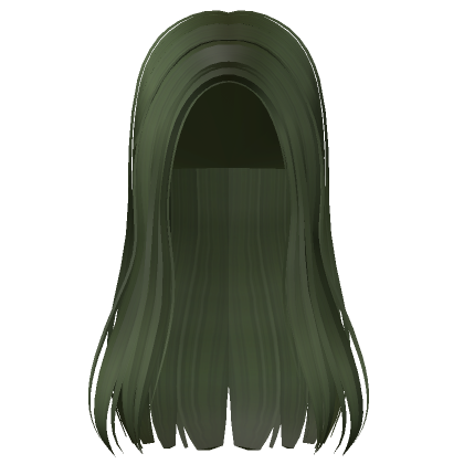 Long Aesthetic Popular Hair (Forest Green) - Roblox