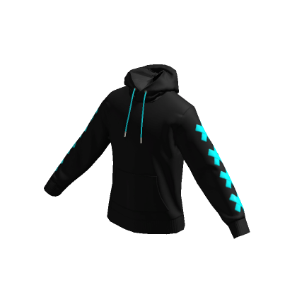 Black Cyan Stitches Hoodie Roblox Item Rolimon s