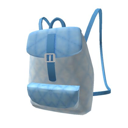 Roblox Item Blue Trendy Backpack 3.0