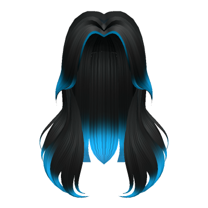 Black Blue Hair  Roblox Item - Rolimon's