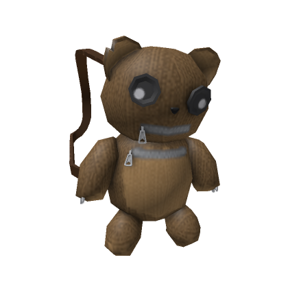 Roblox Item Brown Teddy Bear Backpack (3.0)