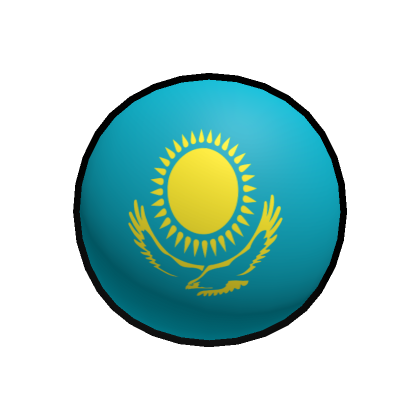 Roblox Item Countryball Mask: Kazakhstan