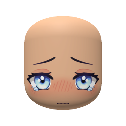 Chibi Crying Anime Face / blue eyes | Roblox Item - Rolimon\'s