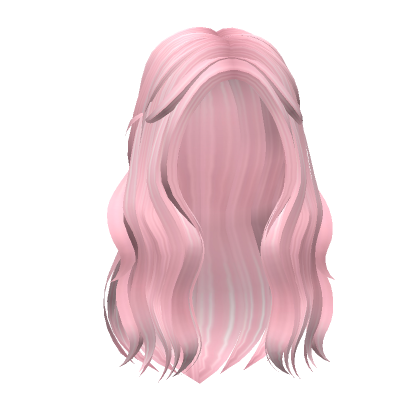 Roblox Item Pink Long Wavy Flowy Hair
