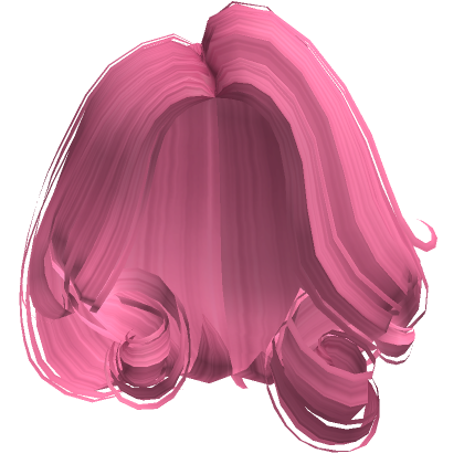 Roblox Item Vintage Curly Bob in Pink