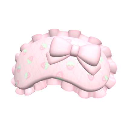 Mascara de Dormir Roblox Rosa com Nome