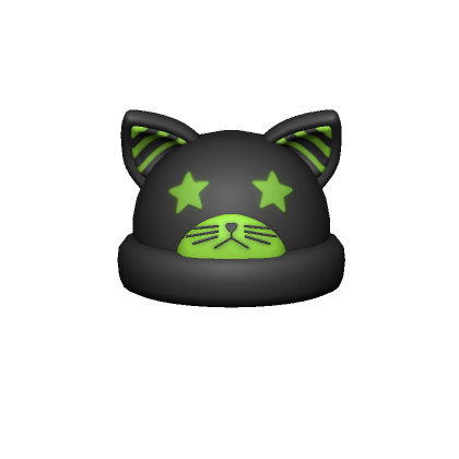 Roblox Item Green Cat Beanie