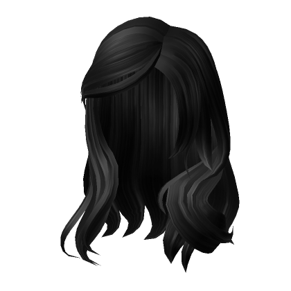 Roblox Item Layered Summer Hair in Black