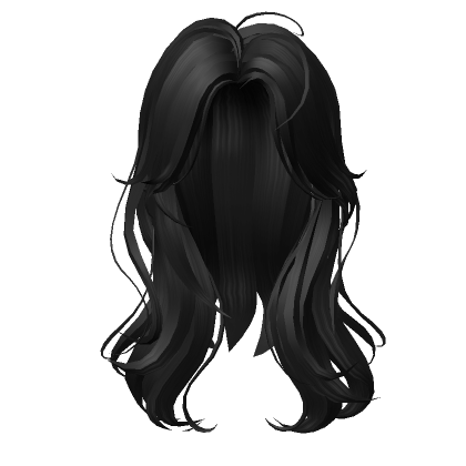 Voluminous Wavy Hair in Black - Roblox