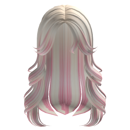 blonde and pink long wavy layered curls | Roblox Item - Rolimon's