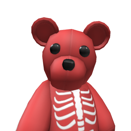HUGE Red Skeleton Bear Backpack Roblox Item Rolimon s