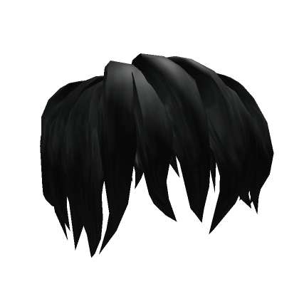 Emo Roblox black head with black antlers, black mess