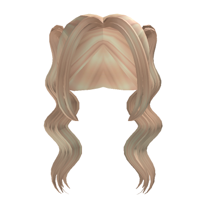 Wavy Cute Pigtails (blonde)'s Code & Price - RblxTrade