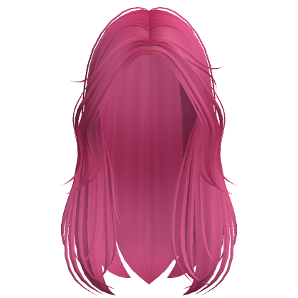 Long Layered Preppy Wispy Hair (Hot Pink) | Roblox Item - Rolimon's