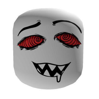 Red Hypnotized Eyes Face [Institutional White] | Roblox Item - Rolimon's