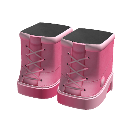 Roblox Item Pink Platform Boots