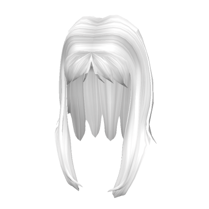Roblox Item White Popular Hair with Bangs [LOWER]