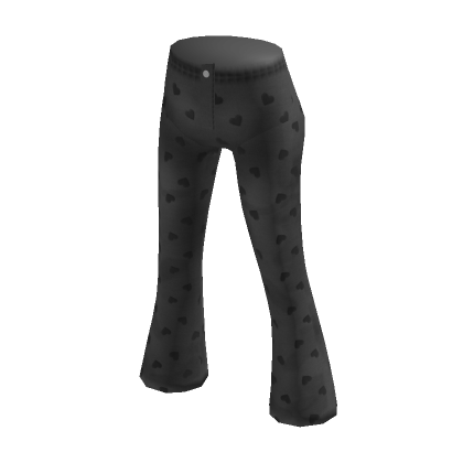 Heart Flare Jeans Black's Code & Price - RblxTrade