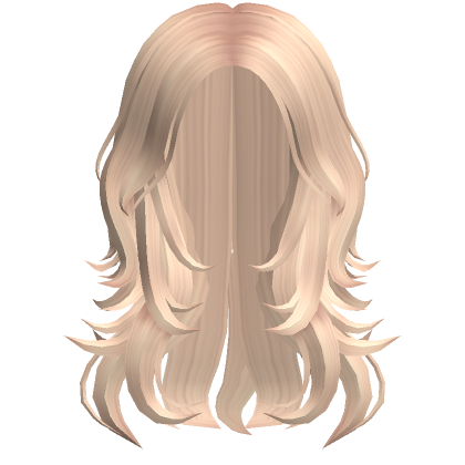 Aesthetic Layered Wolfcut Y2K Hair (Blonde)