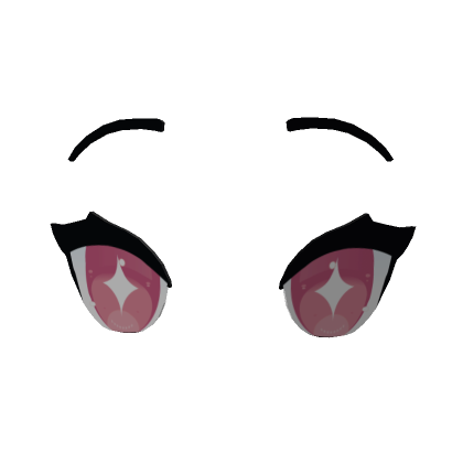 Roblox Item ✨Cute Anime Pink Star Eyes Face✨