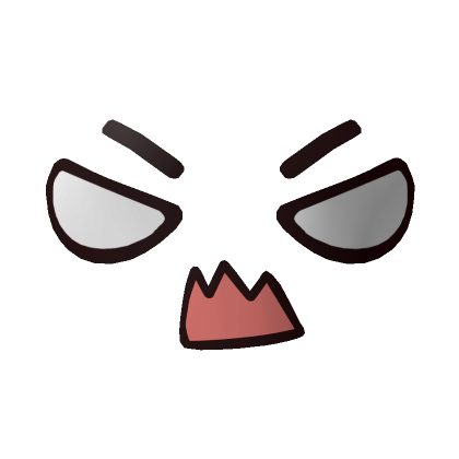 Cartoony Cute Angry Face | Roblox Item - Rolimon's