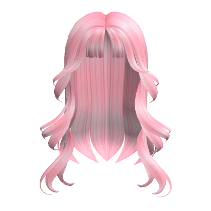 Flowy hair in pastel pink - Roblox